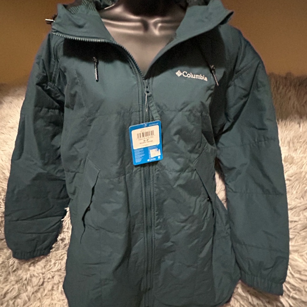 Columbia Dark Teal Hooded Jacket